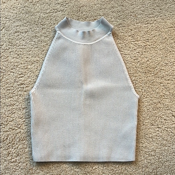 Sleeveless Ribbed Knit Top - Babaton - Picture 1 of 3
